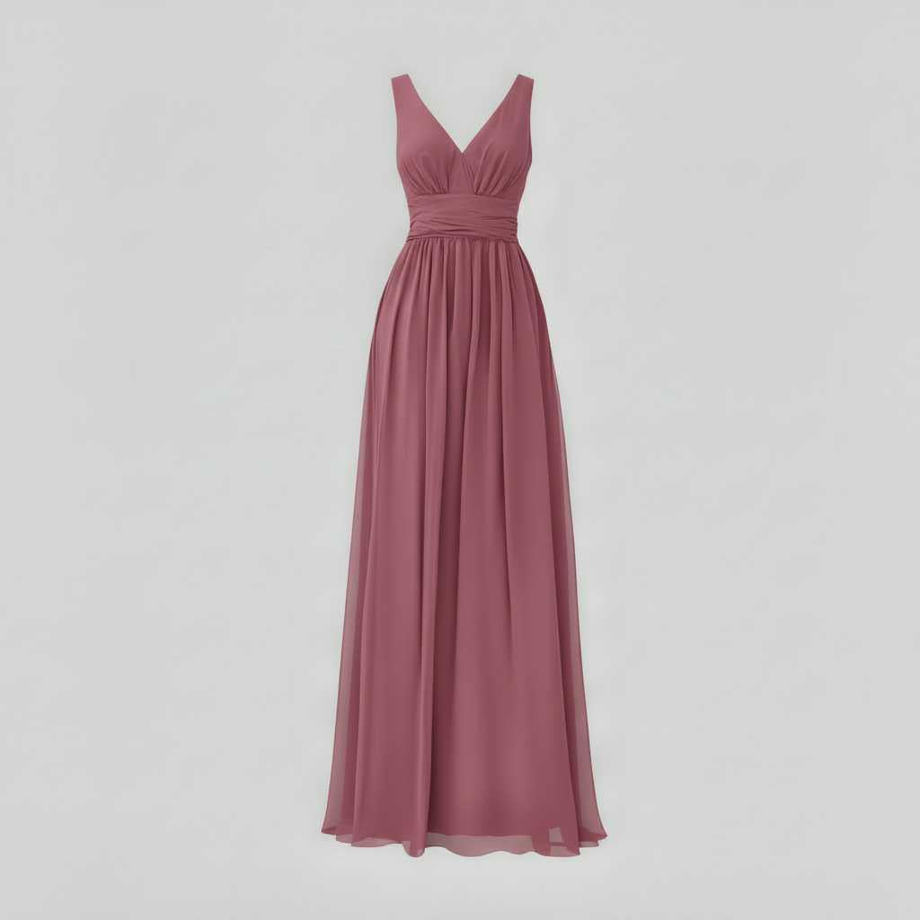 Elegant V-Neck Maxi Dress | Women's Sleeveless Fashion