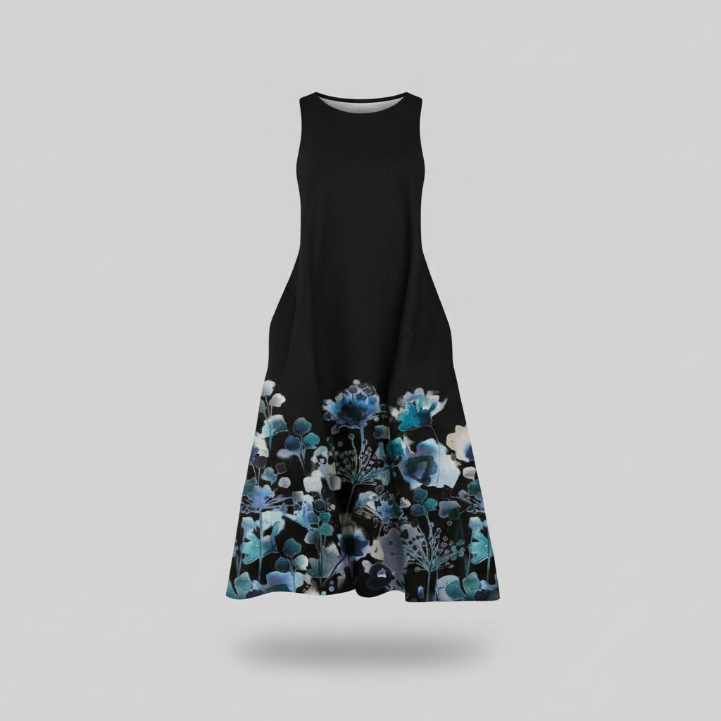 Floral Midi Dress | Women's Summer Dresses A-Line Style