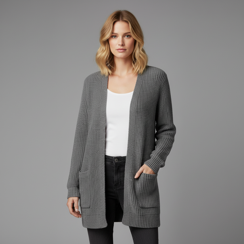 Cozy Black Long Cardigan | Women's Cardigan Sweater