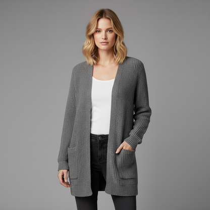 Cozy Black Long Cardigan | Women's Cardigan Sweater