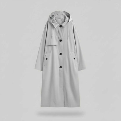 Elegant Long Trench Coat | Women's Coat for Winter