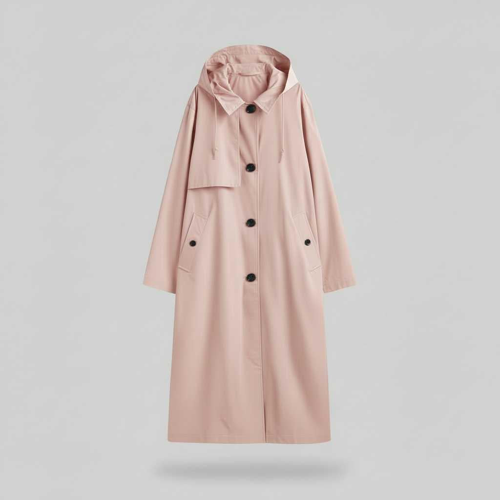 Elegant Long Trench Coat | Women's Coat for Winter