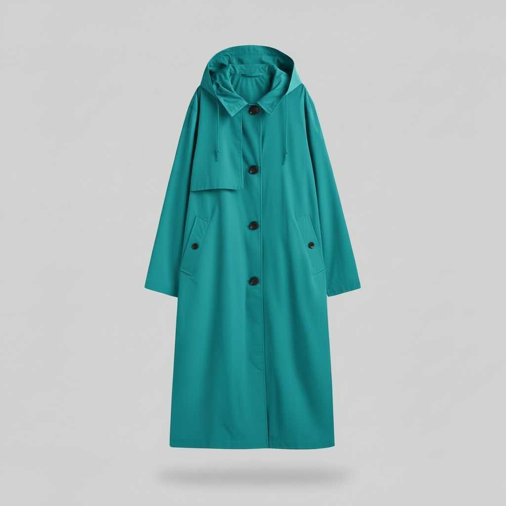 Elegant Long Trench Coat | Women's Coat for Winter