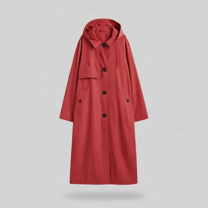Elegant Long Trench Coat | Women's Coat for Winter