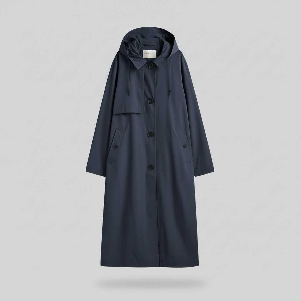Elegant Long Trench Coat | Women's Coat for Winter