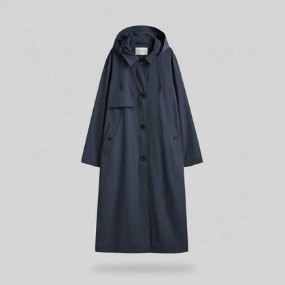 Elegant Long Trench Coat | Women's Coat for Winter