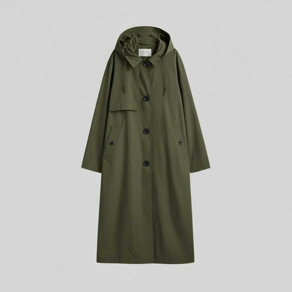 Elegant Long Trench Coat | Women's Coat for Winter