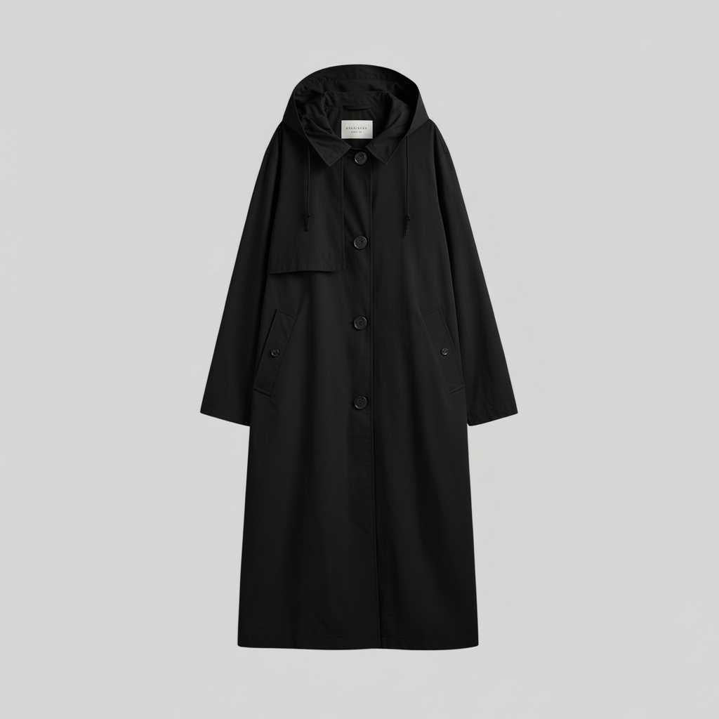 Elegant Long Trench Coat | Women's Coat for Winter