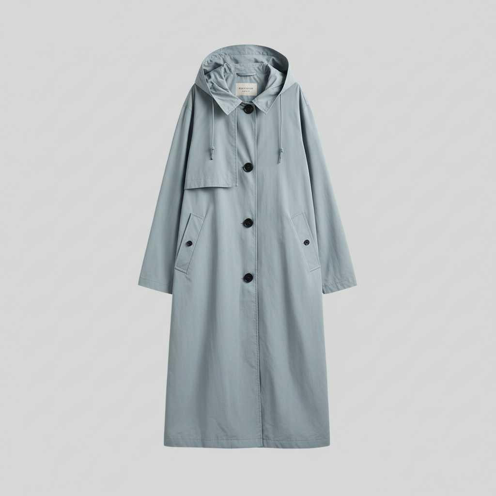 Elegant Long Trench Coat | Women's Coat for Winter