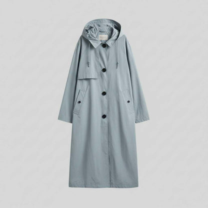 Elegant Long Trench Coat | Women's Coat for Winter