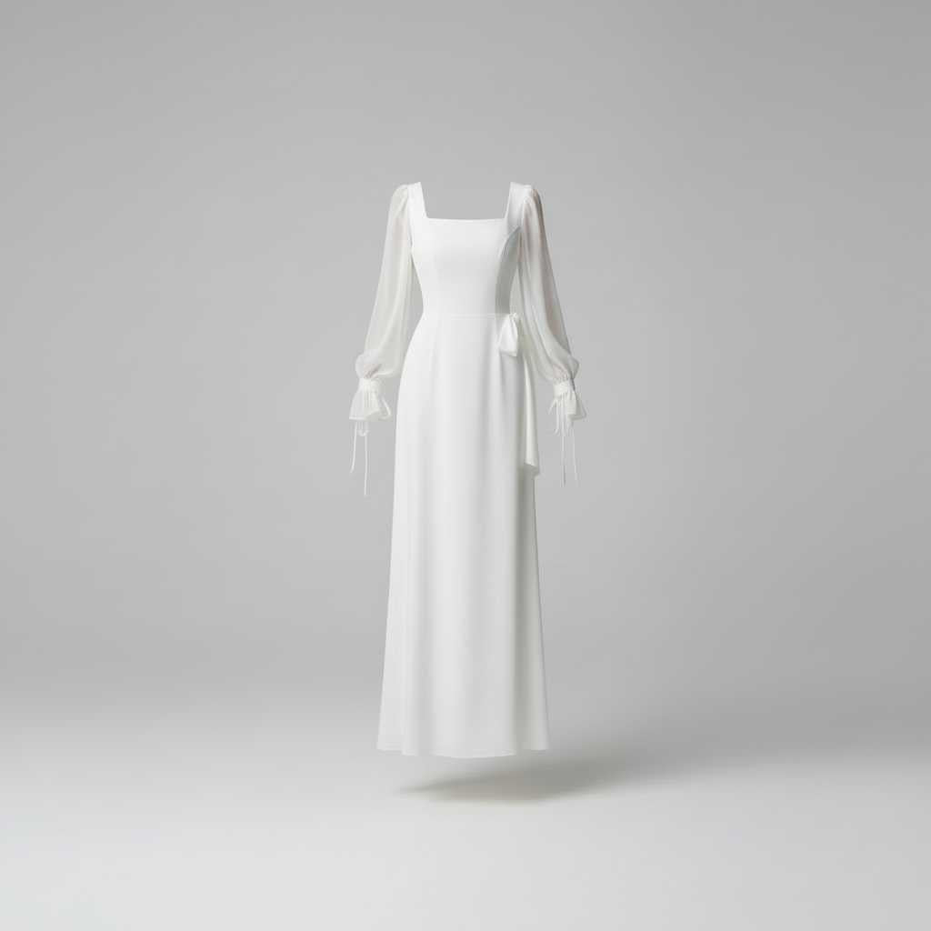 Elegant Maxi Dress | Long Sleeve Wedding Guest Dress
