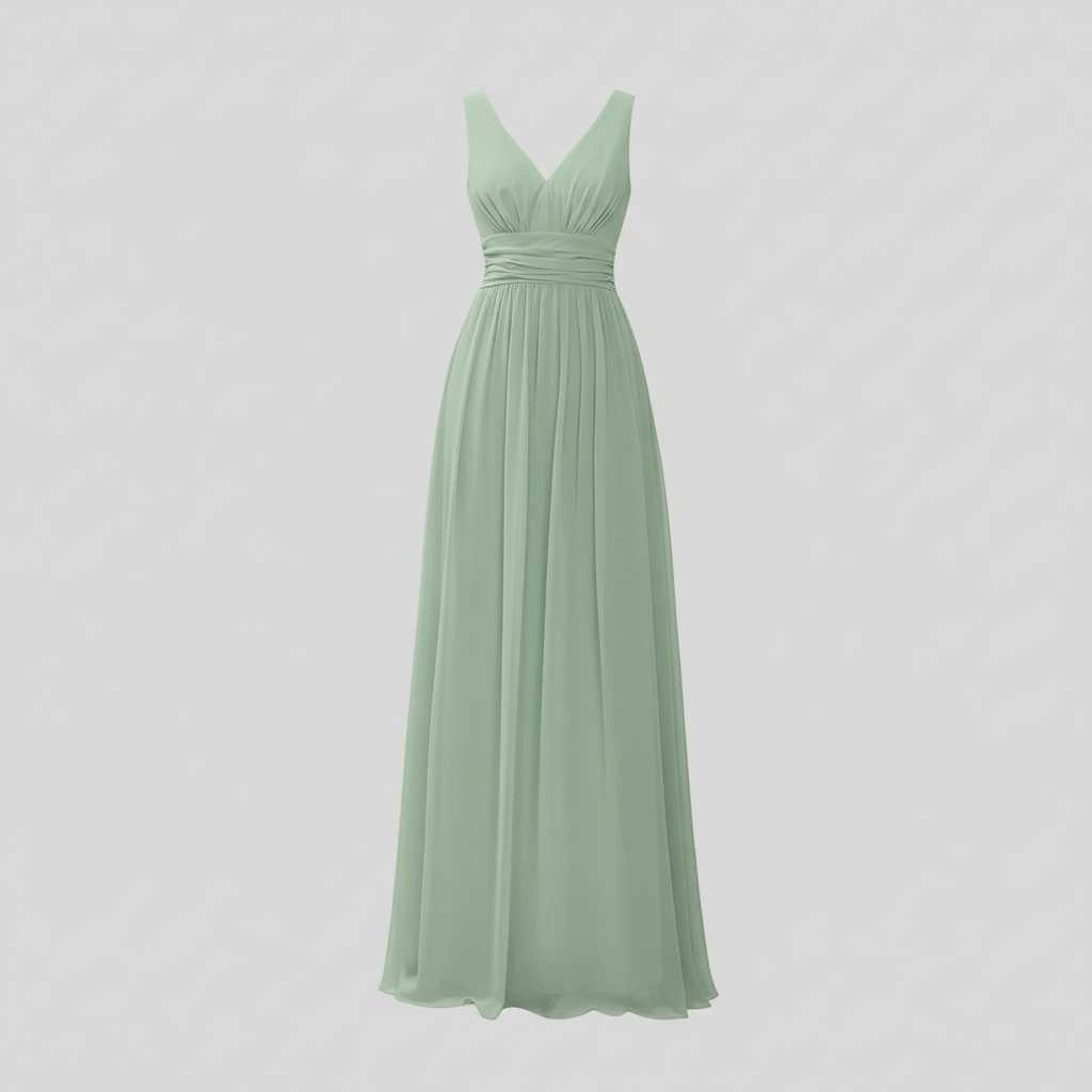 Elegant V-Neck Maxi Dress | Women's Sleeveless Fashion