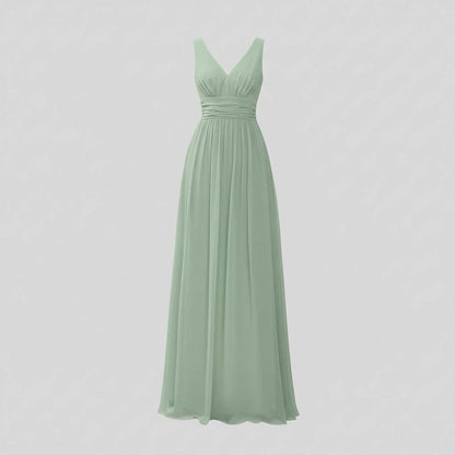 Elegant V-Neck Maxi Dress | Women's Sleeveless Fashion