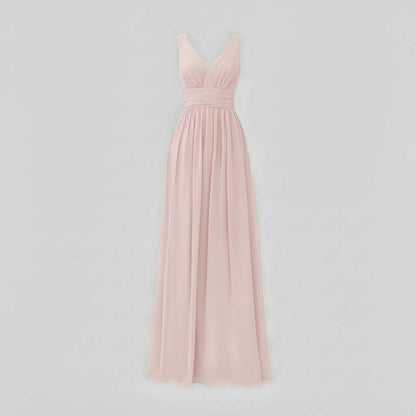 Elegant V-Neck Maxi Dress | Women's Sleeveless Fashion