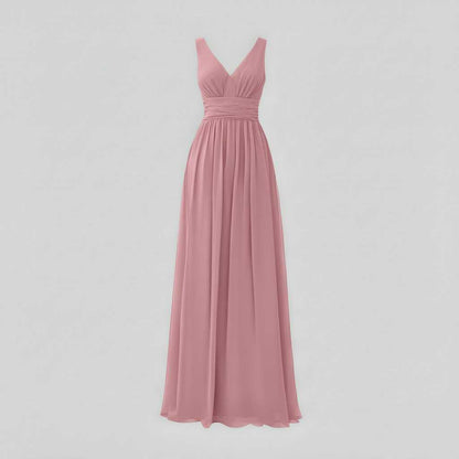 Elegant V-Neck Maxi Dress | Women's Sleeveless Fashion