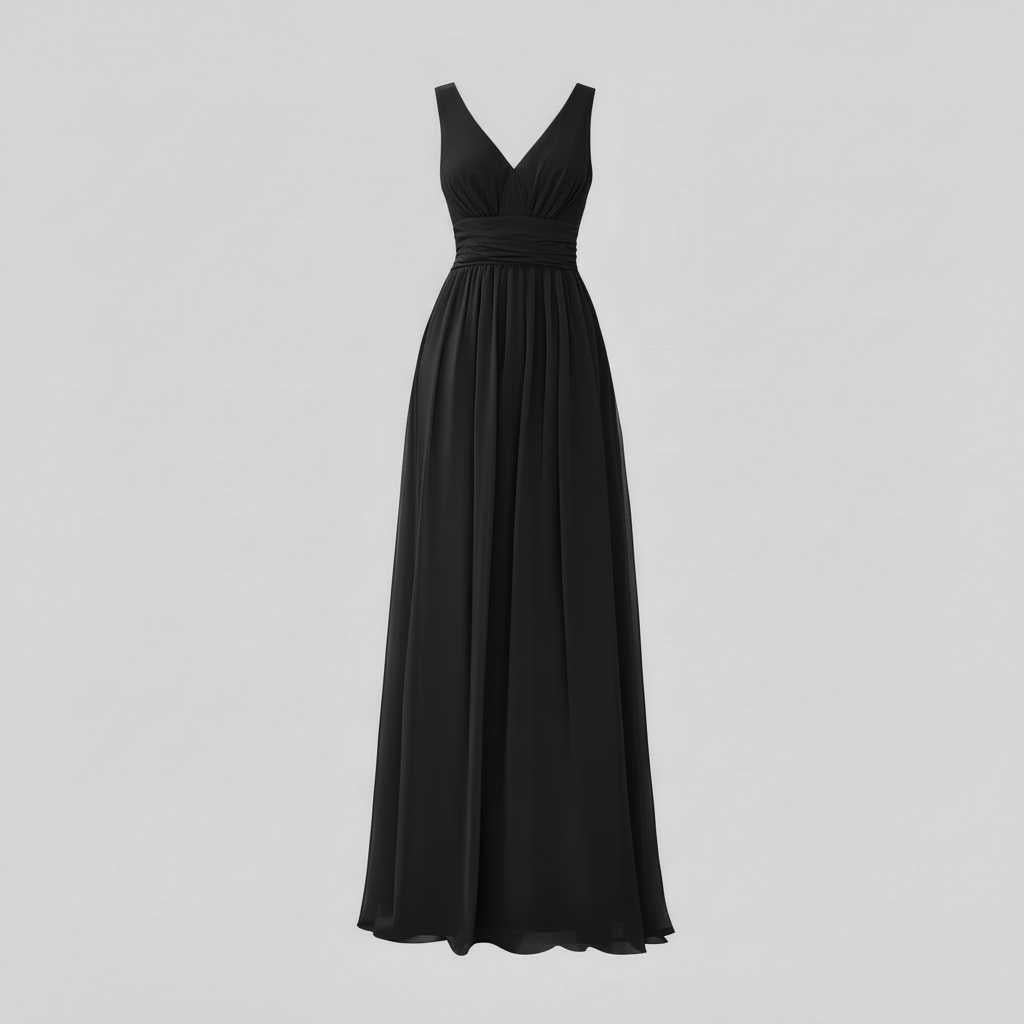 Elegant V-Neck Maxi Dress | Women's Sleeveless Fashion