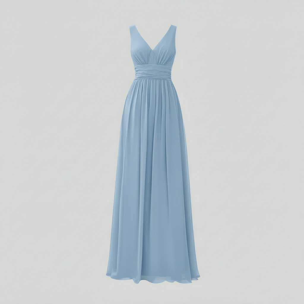Elegant V-Neck Maxi Dress | Women's Sleeveless Fashion