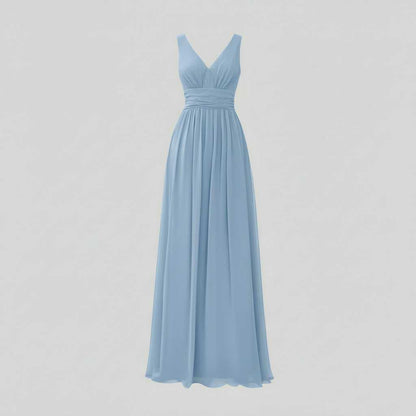 Elegant V-Neck Maxi Dress | Women's Sleeveless Fashion