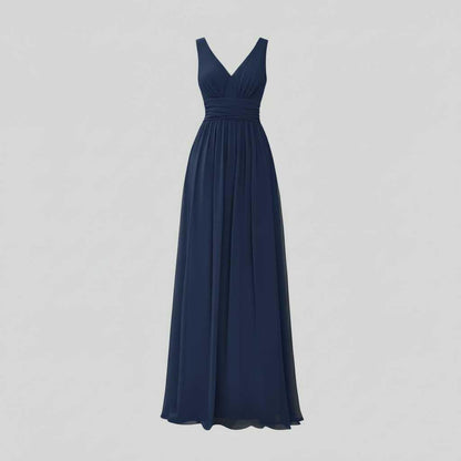 Elegant V-Neck Maxi Dress | Women's Sleeveless Fashion