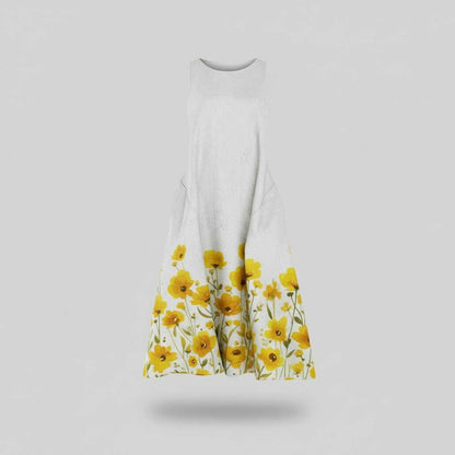 Floral Midi Dress | Women's Summer Dresses A-Line Style