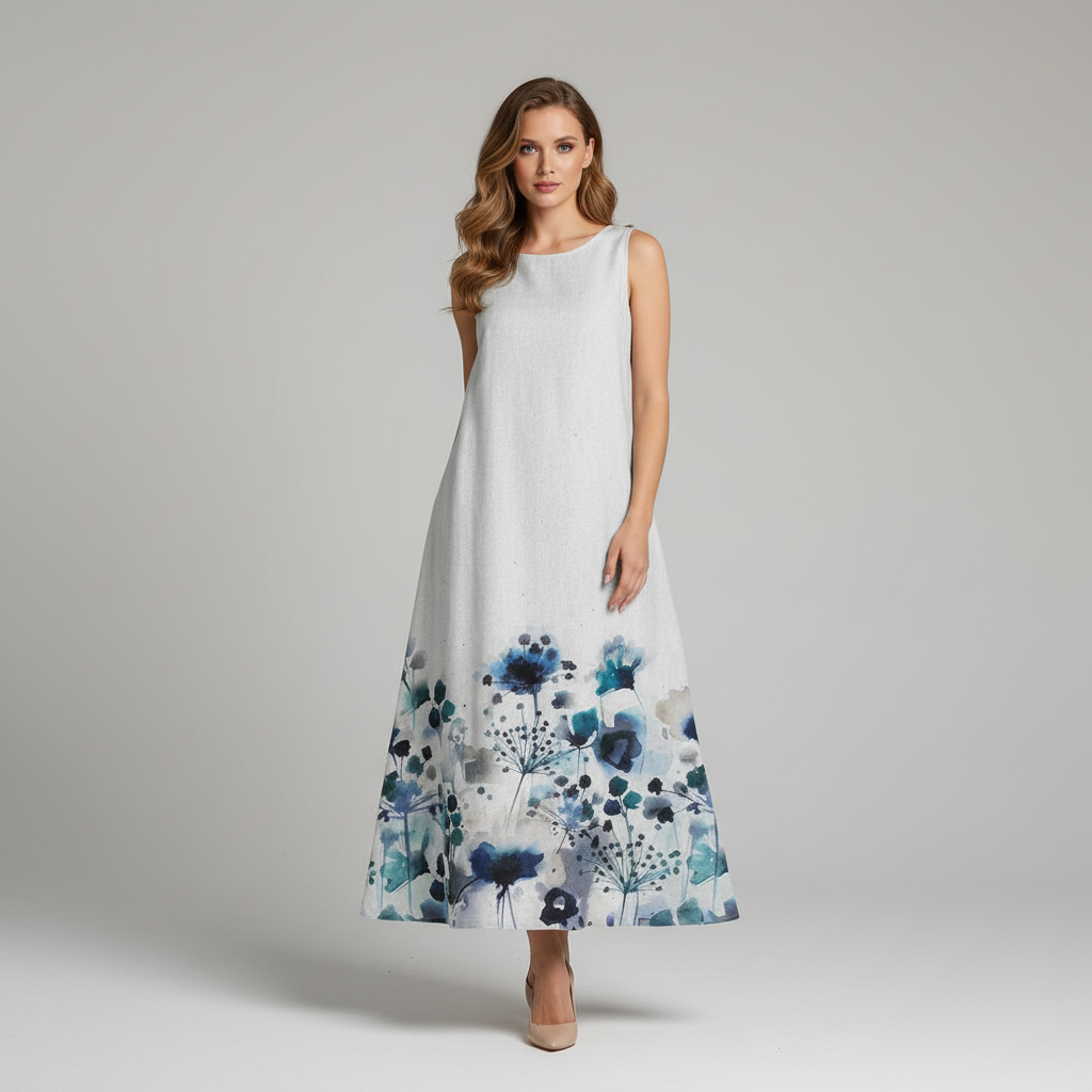 Floral Midi Dress | Women's Summer Dresses A-Line Style