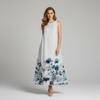 Floral Midi Dress | Women's Summer Dresses A-Line Style