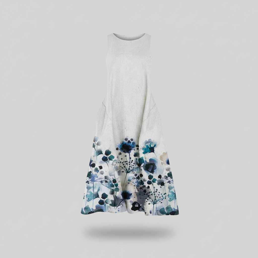 Floral Midi Dress | Women's Summer Dresses A-Line Style