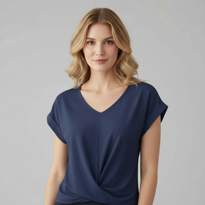 V-Neck Twist Top | Women's Going Out Blouse