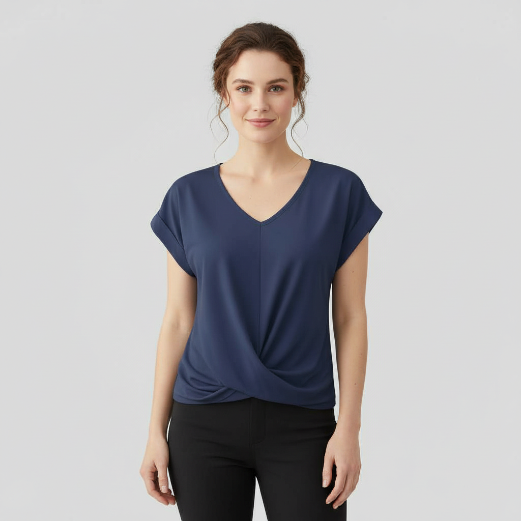 V-Neck Twist Top | Women's Going Out Blouse