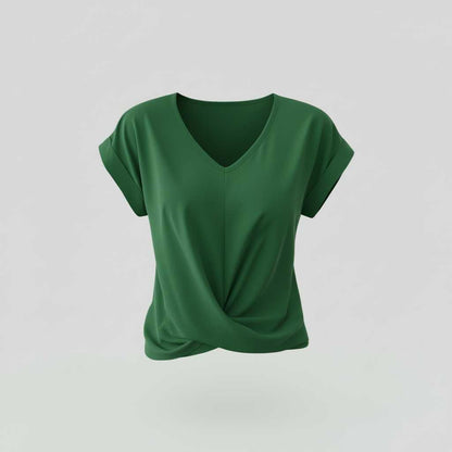 V-Neck Twist Top | Women's Going Out Blouse