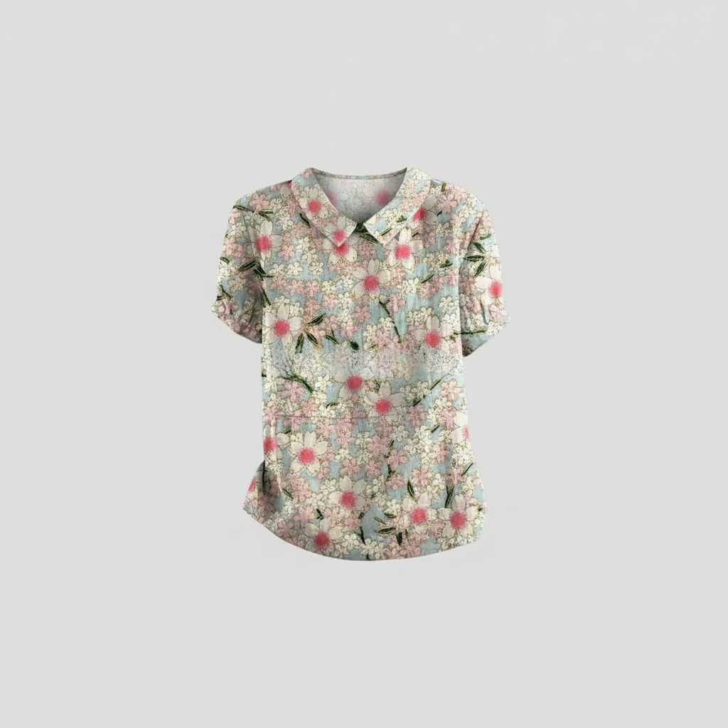 Vintage Floral Blouse | Women's Casual Top