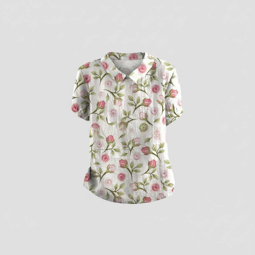 Vintage Floral Blouse | Women's Casual Top