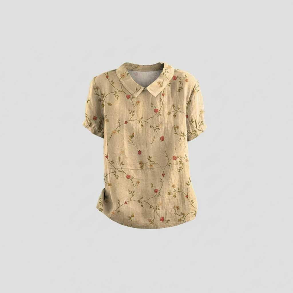 Vintage Floral Blouse | Women's Casual Top