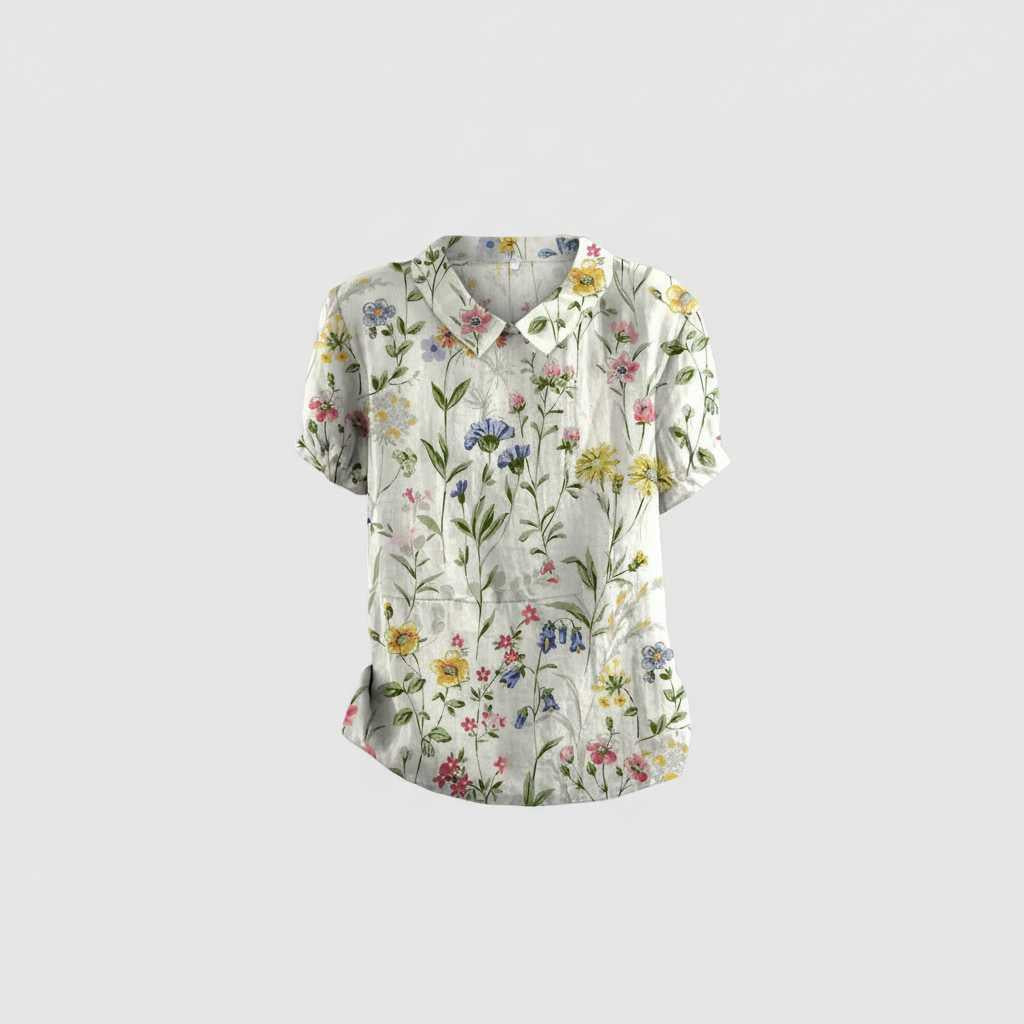 Vintage Floral Blouse | Women's Casual Top