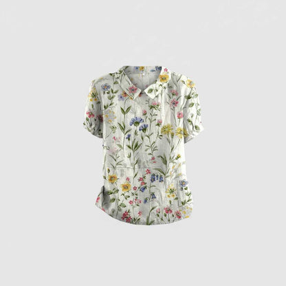 Vintage Floral Blouse | Women's Casual Top