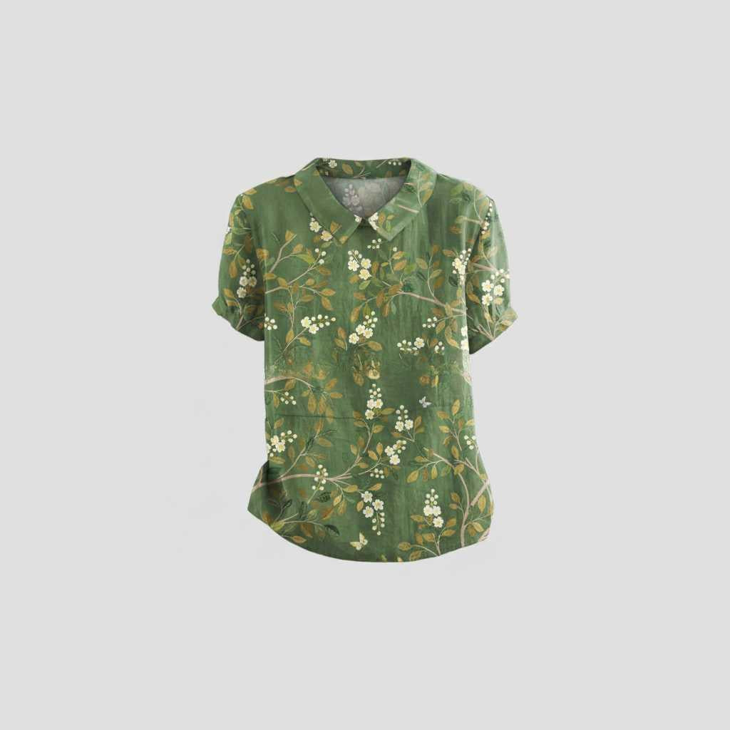 Vintage Floral Blouse | Women's Casual Top