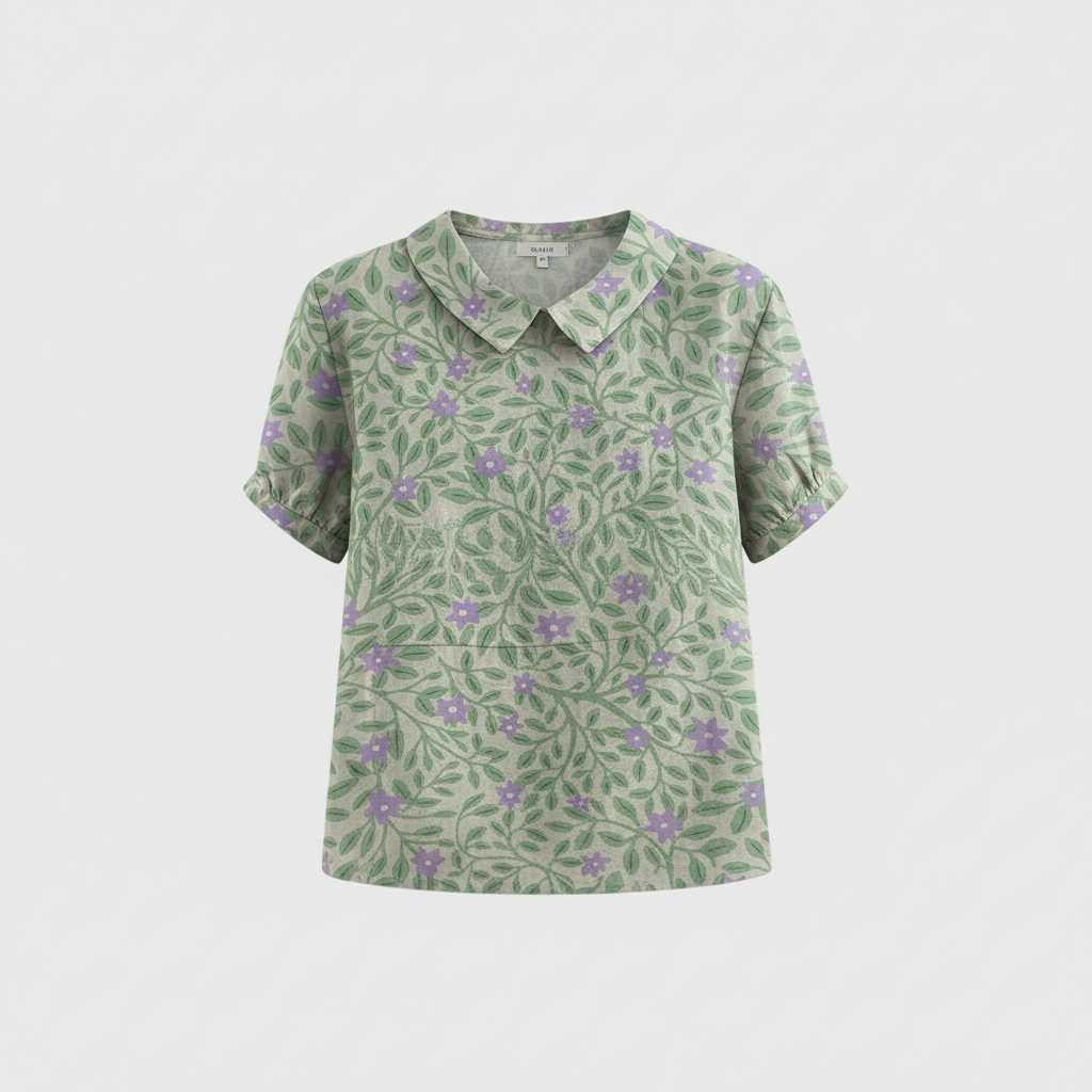 Vintage Floral Blouse | Women's Casual Top