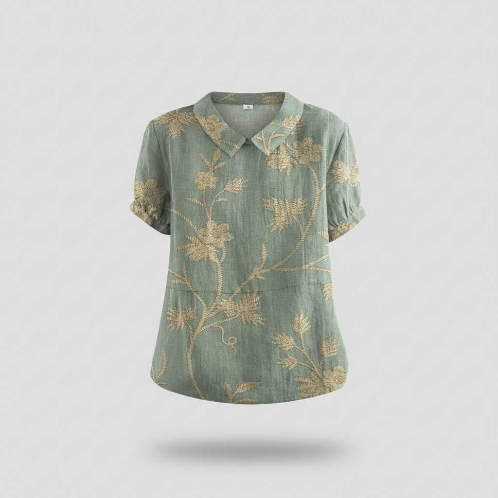 Vintage Floral Blouse | Women's Casual Top