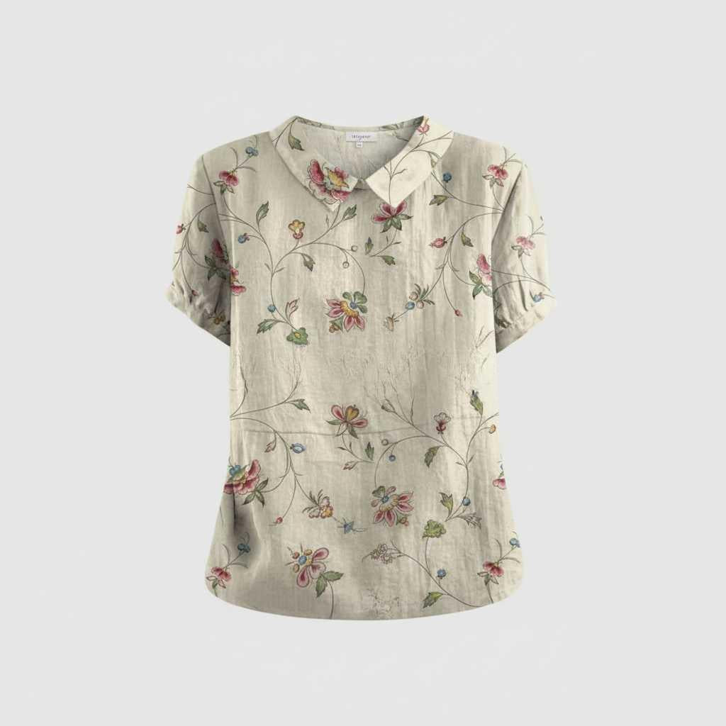 Vintage Floral Blouse | Women's Casual Top