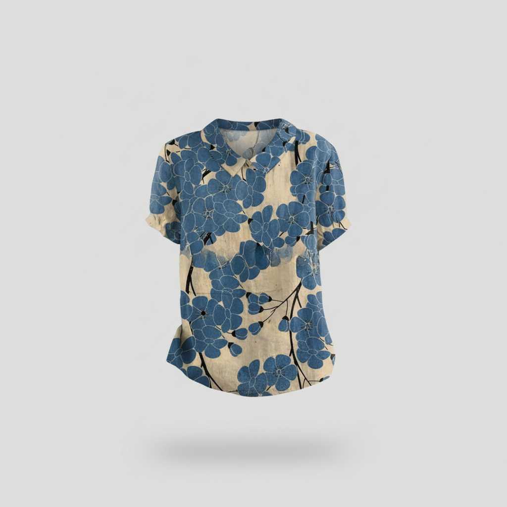 Vintage Floral Blouse | Women's Casual Top